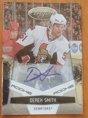 2010-11 Panini Certified Rookie Auto #206 Derek Smith 048/799 Senators